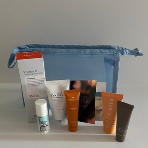 Beauty & Sun Protection Toppings Set With Makeup Bag